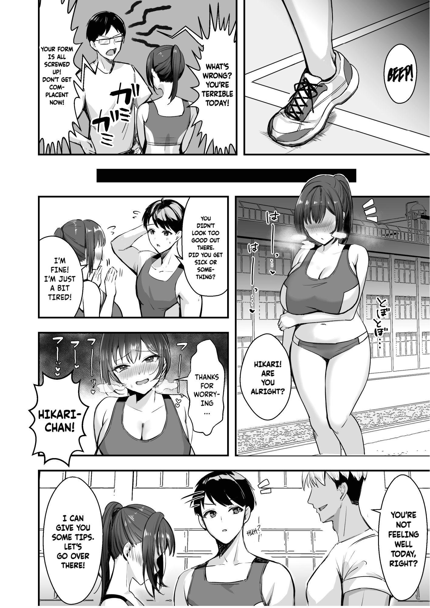 The Track and Field Girl with the Huge Boobs Can't Disobey Her Senpai! page 24
