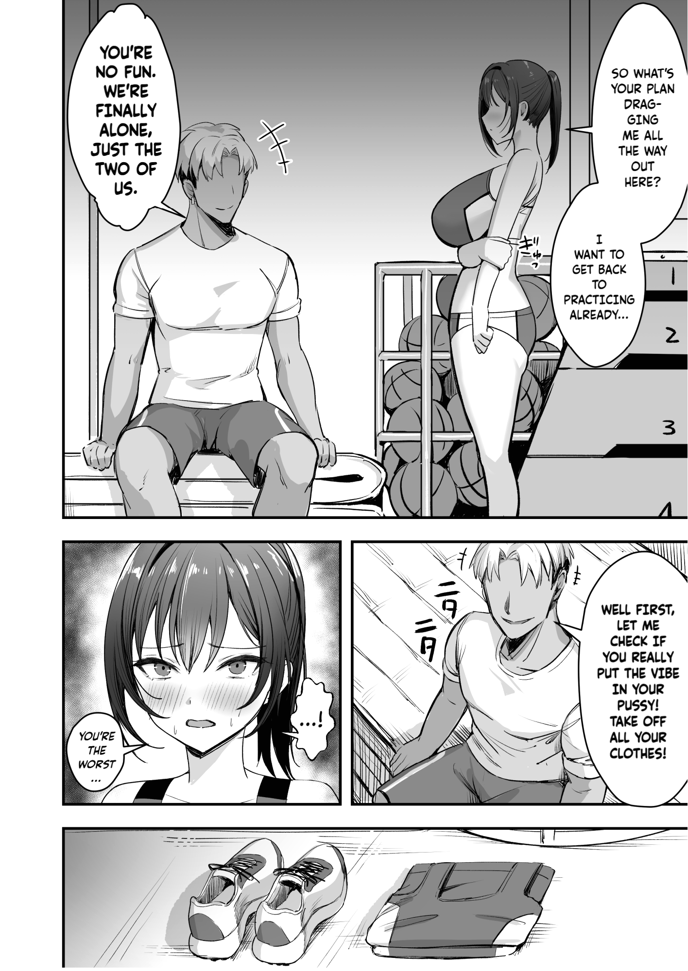 The Track and Field Girl with the Huge Boobs Can't Disobey Her Senpai! page 26
