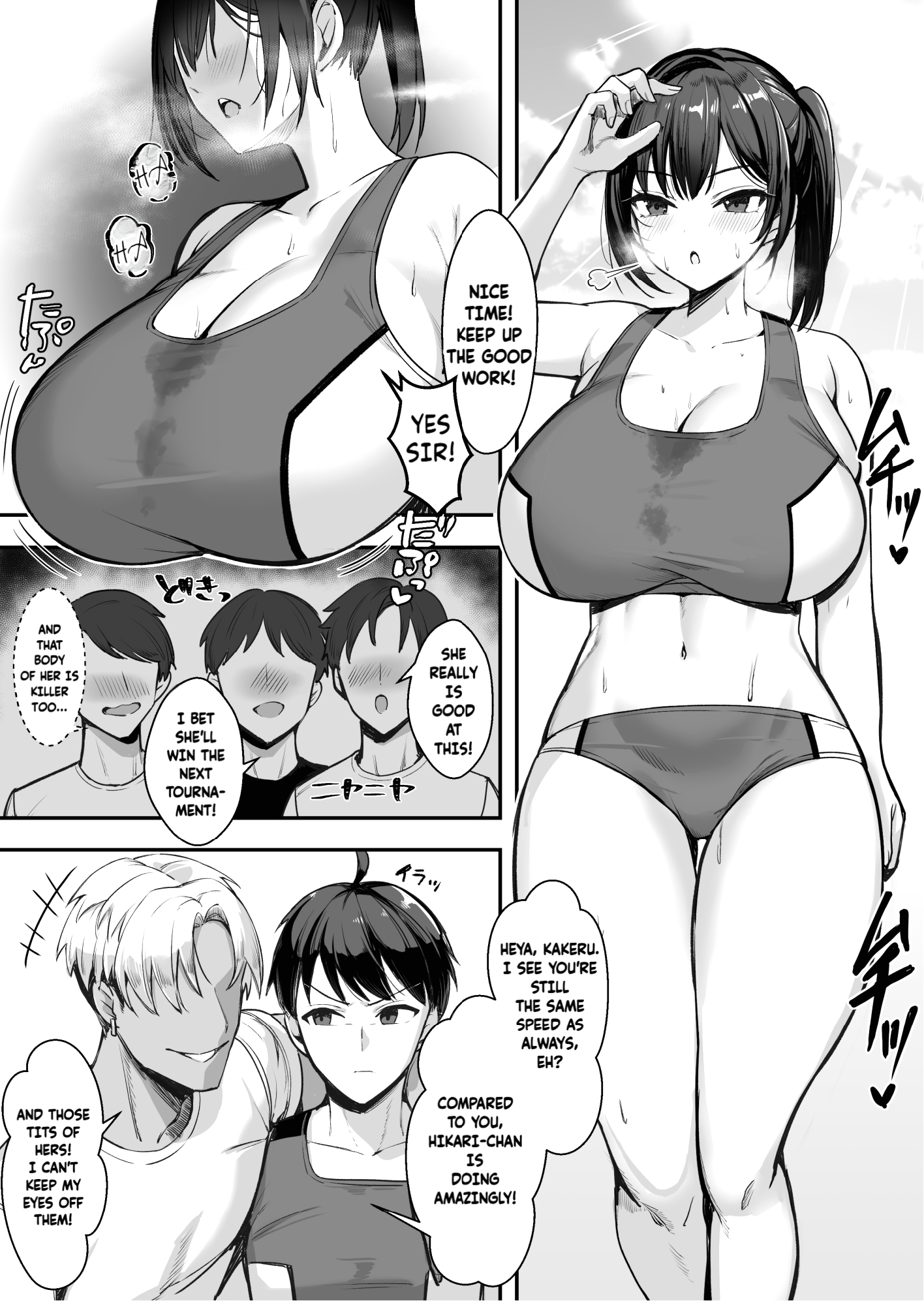 The Track and Field Girl with the Huge Boobs Can't Disobey Her Senpai! page 3