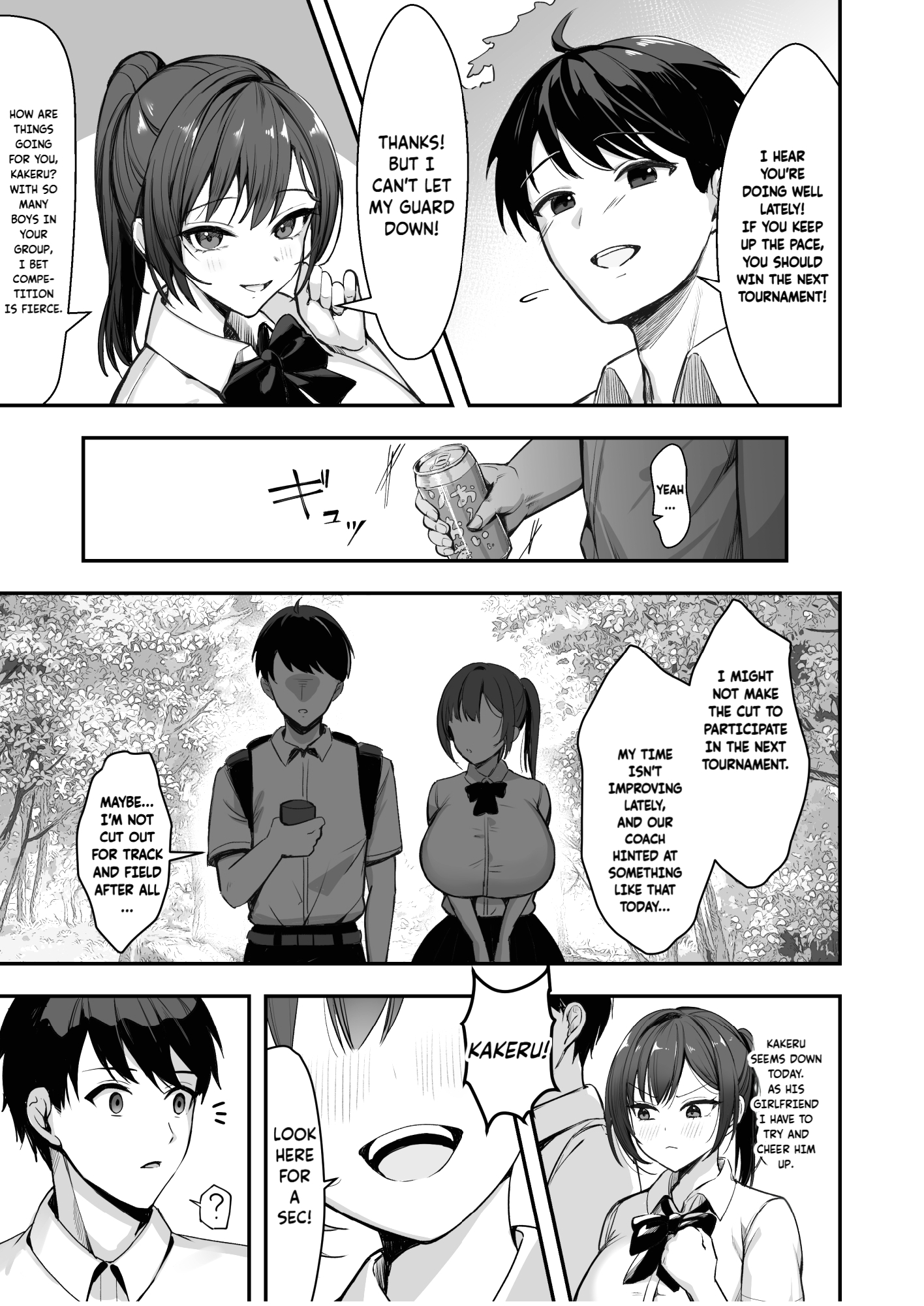 The Track and Field Girl with the Huge Boobs Can't Disobey Her Senpai! page 5