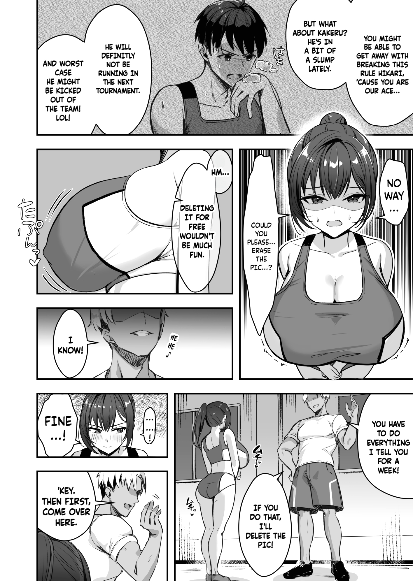 The Track and Field Girl with the Huge Boobs Can't Disobey Her Senpai! page 8